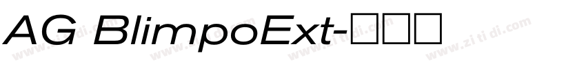 AG BlimpoExt字体转换